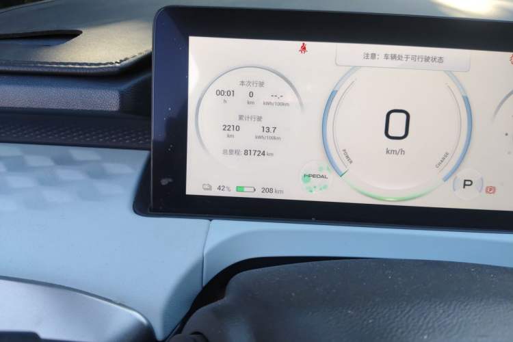 Used AION Y 2022 70 Intelligent Edition Lithium Iron Phosphate Odometer Close Up