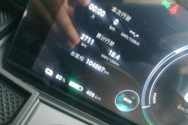 Used AION Y 2022 Plus 70 Smart Edition Odometer Close Up