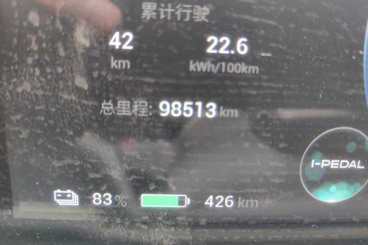 Used AION Y 2022 Plus 70 Tech Edition Odometer Close Up