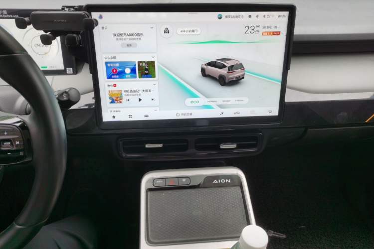 Used AION Y 2022 70 Tech Edition Lithium Iron Phosphate Audio And AC Panel
