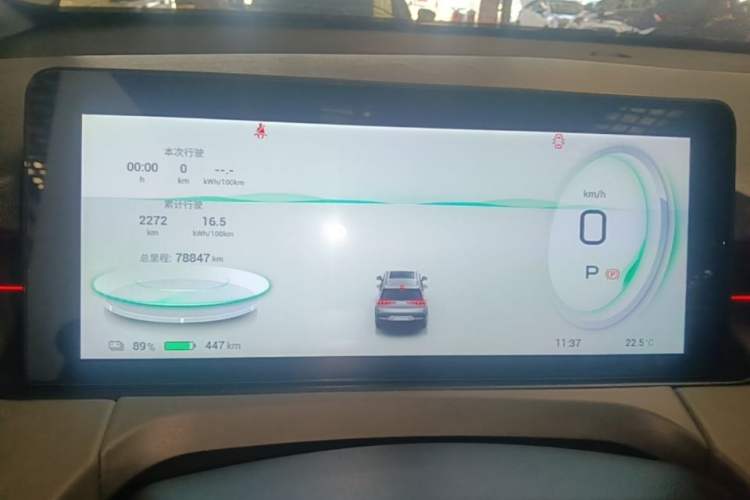 Used AION Y 2022 70 Intelligent Edition Lithium Iron Phosphate Instrument Cluster