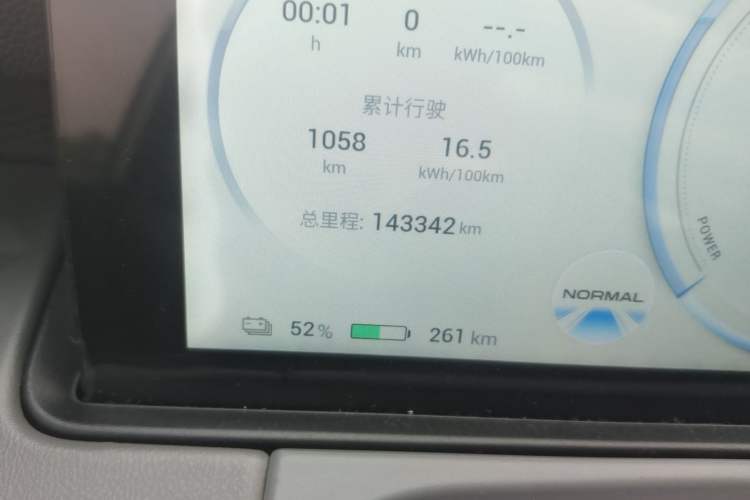 Used AION Y 2022 70 Intelligent Edition Lithium Iron Phosphate Odometer Close Up