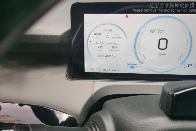 Used AION Y 2022 70 Tech Edition Lithium Iron Phosphate Odometer Close Up