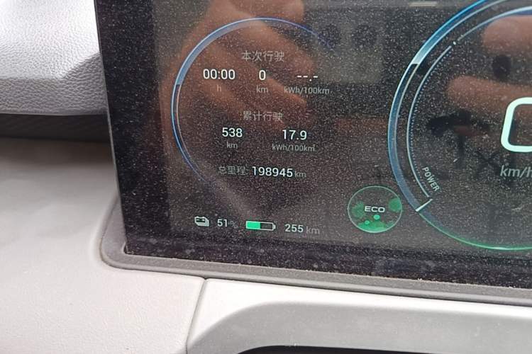 Used AION Y 2022 70 Intelligent Edition Lithium Iron Phosphate Odometer Close Up