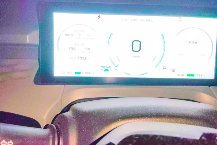 Used AION Y 2022 70 Intelligent Edition Lithium Iron Phosphate Odometer Close Up