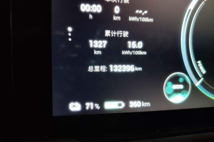 Used AION Y 2022 Plus 70 Smart Edition Odometer Close Up