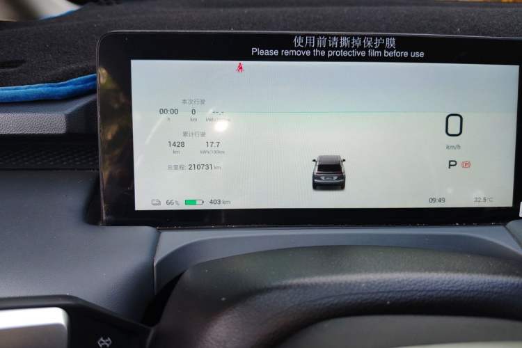 Used AION Y 2022 Plus 80 Enjoy Edition Odometer Close Up