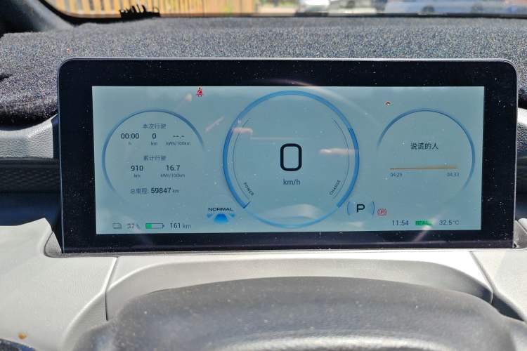 Used AION Y 2022 70 Enjoyment Edition Lithium Iron Phosphate Odometer Close Up