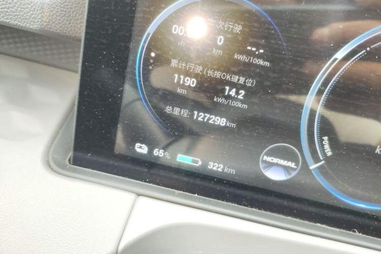 Used AION Y 2022 70 Intelligent Driving Version Lithium Iron Phosphate Odometer Close Up