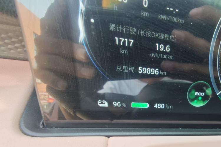 Used AION Y 2022 70 Intelligent Edition Ternary Lithium Odometer Close Up