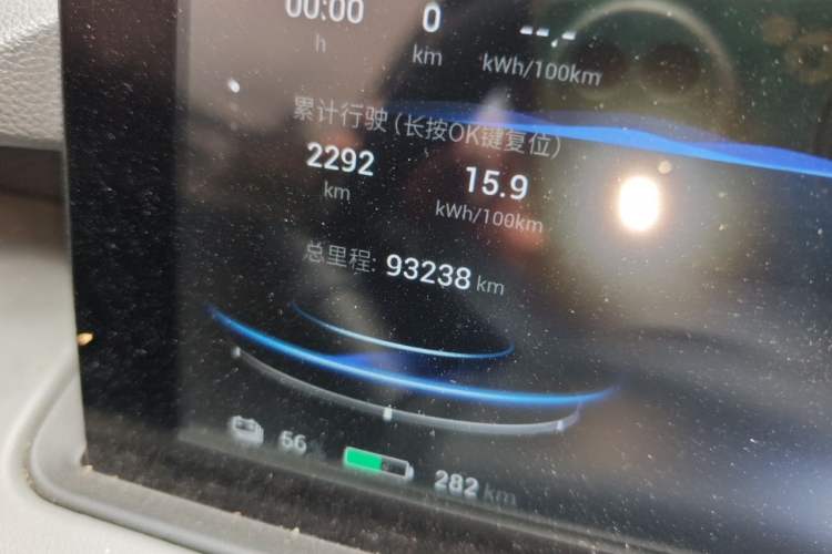 Used AION Y 2022 70 Enjoyment Edition Lithium Iron Phosphate Odometer Close Up
