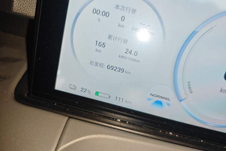 Used AION Y 2022 70 Intelligent Edition Lithium Iron Phosphate Odometer Close Up