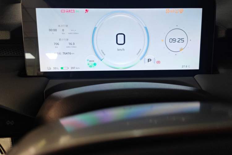 Used AION Y 2022 Plus 80 Enjoy Edition Odometer Close Up