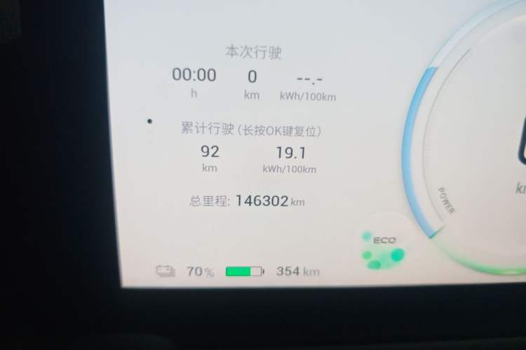 Used AION Y 2022 Plus 70 Smart Edition Odometer Close Up