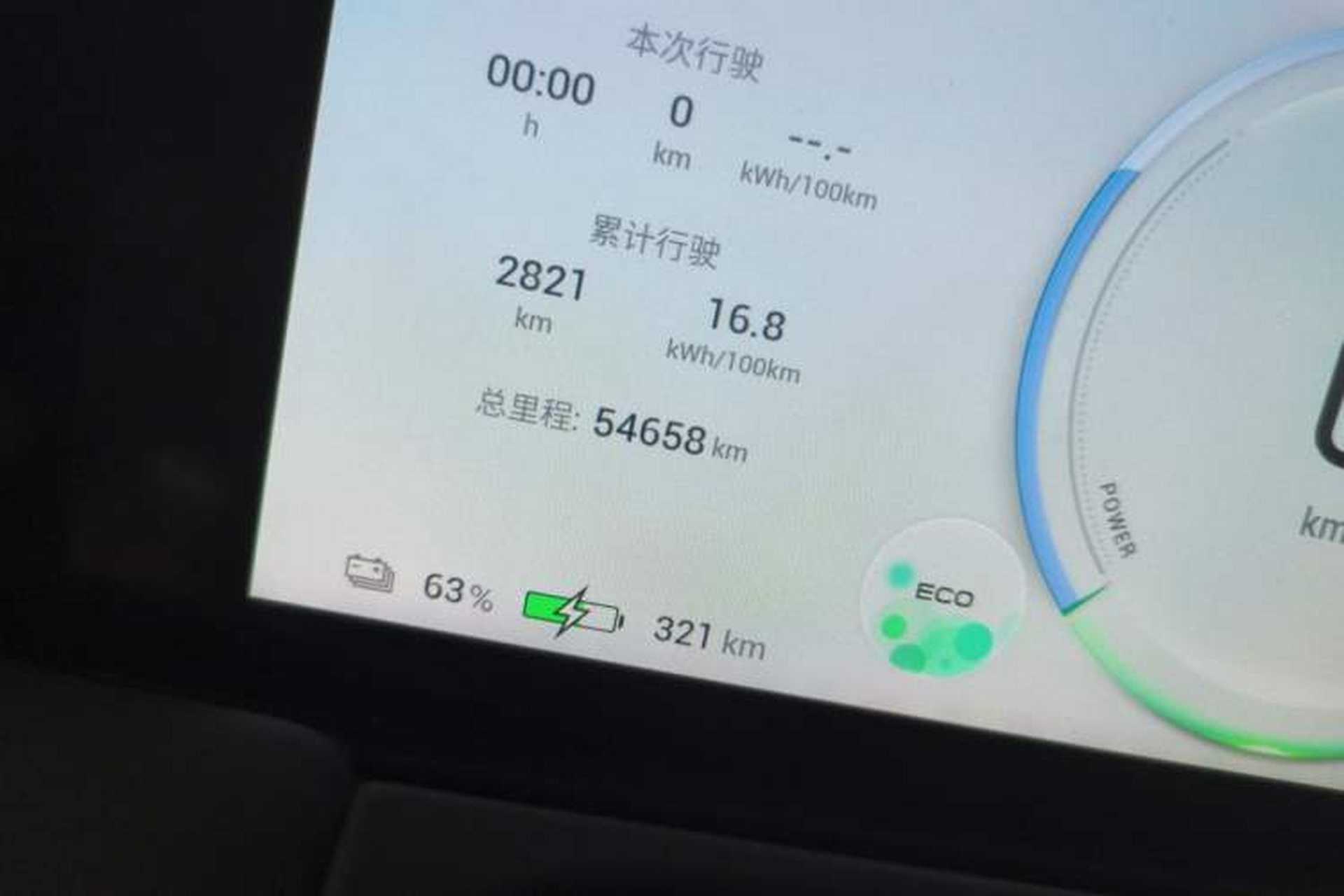 Used AION Y 2022 Plus 70 Smart Edition Odometer Close Up