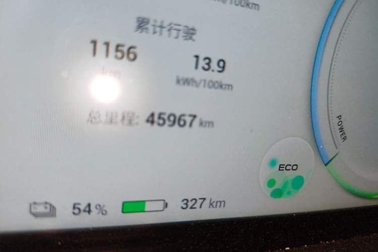 Used AION Y 2022 Plus 80 Enjoy Edition Odometer Close Up