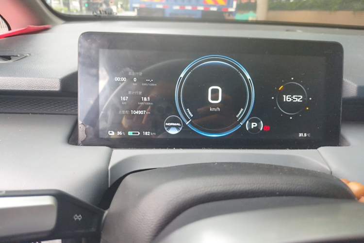 Used AION Y 2022 Plus 70 Enjoy Edition Odometer Close Up