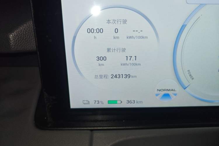 Used AION Y 2022 70 Enjoyment Edition Lithium Iron Phosphate Odometer Close Up