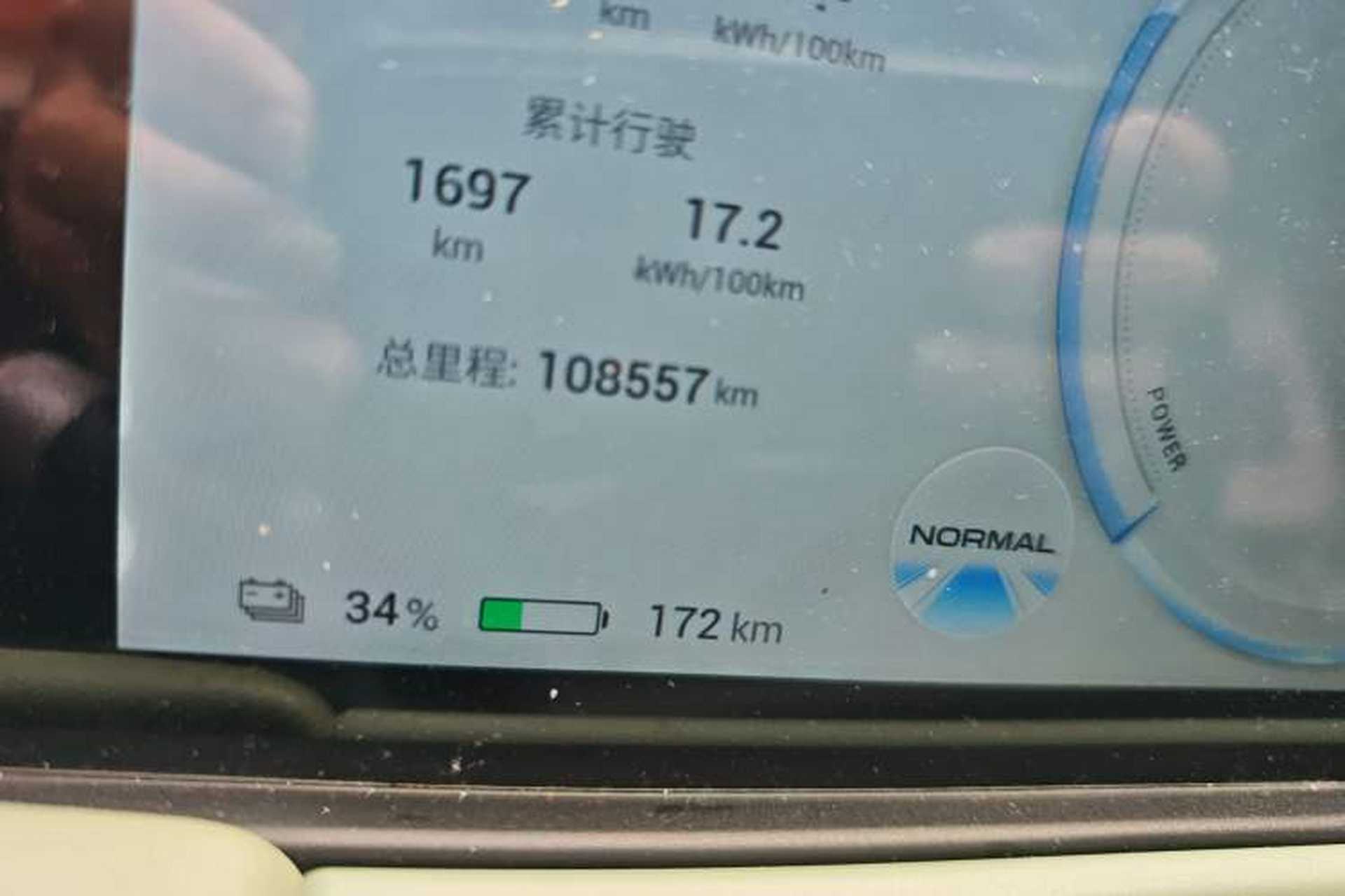 Used AION Y 2022 Plus 70 Smart Edition Odometer Close Up