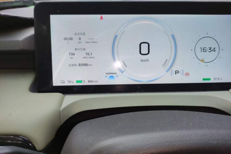 Used AION Y 2022 Plus 80 Enjoy Edition Odometer Close Up