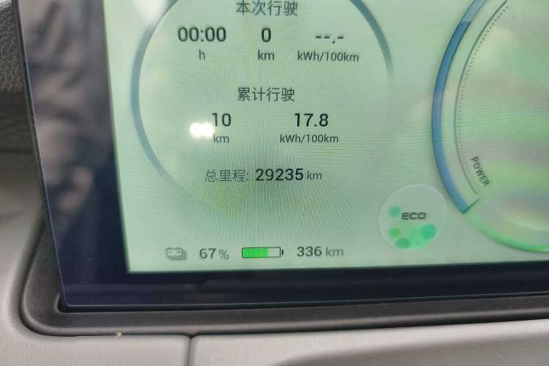 Used AION Y 2022 70 Intelligent Edition Lithium Iron Phosphate Odometer Close Up