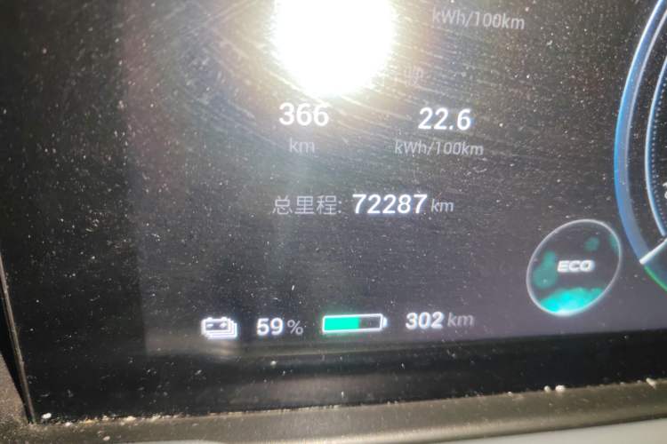 Used AION Y 2022 Plus 70 Smart Edition Odometer Close Up