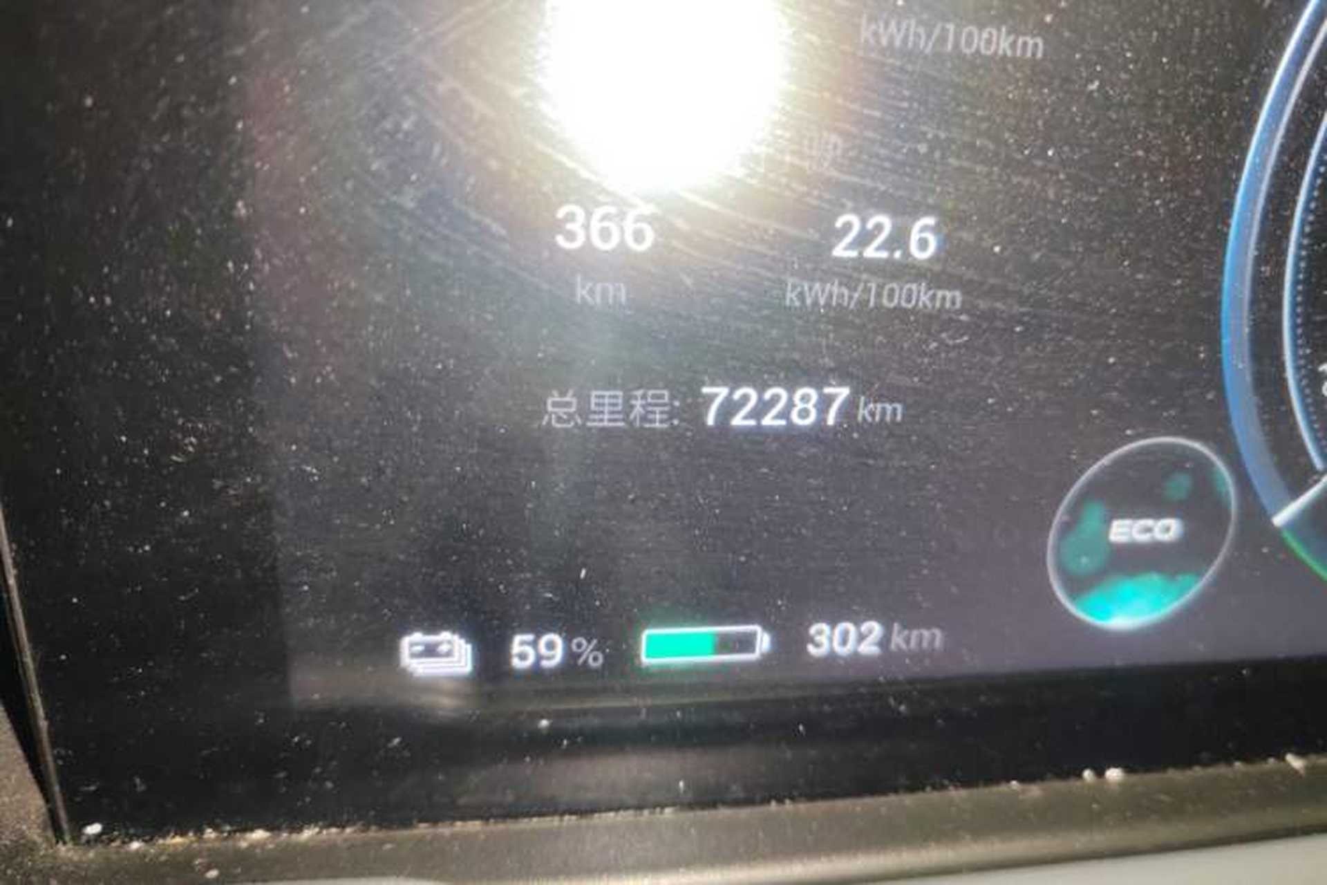 Used AION Y 2022 Plus 70 Smart Edition Odometer Close Up