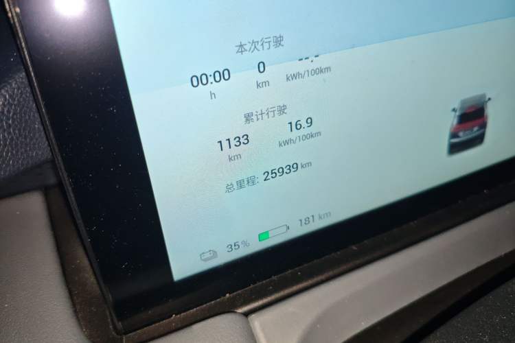 Used AION Y 2022 Plus 70 Smart Edition Odometer Close Up