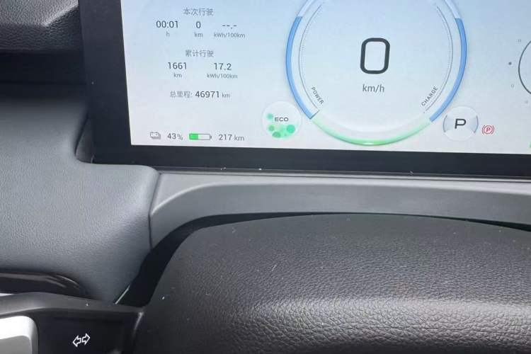 Used AION Y 2022 Plus 70 Smart Edition Odometer Close Up