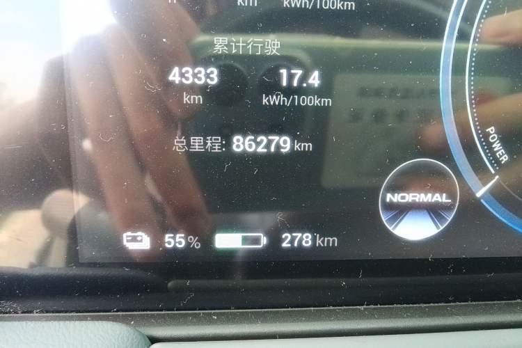 Used AION Y 2022 70 Intelligent Driving Version Lithium Iron Phosphate Odometer Close Up