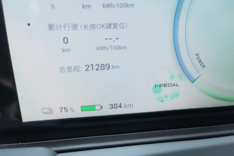 Used AION Y 2022 Plus 70 Smart Edition Odometer Close Up