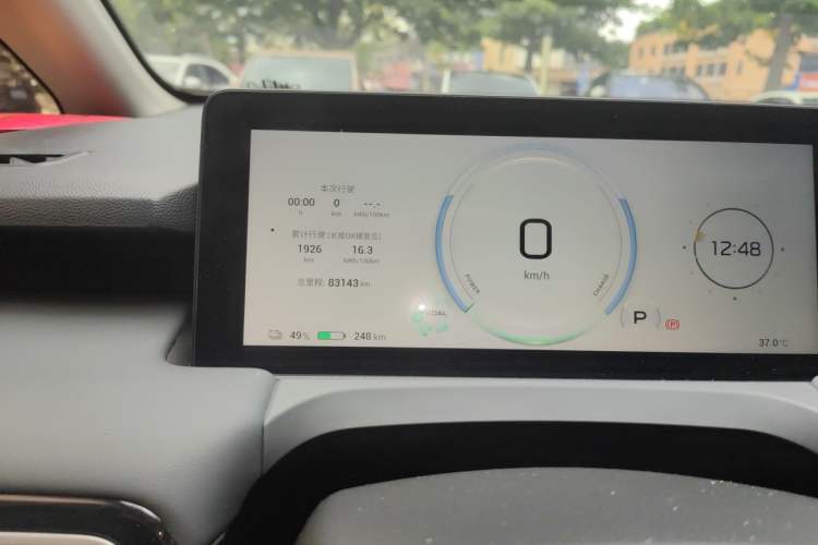 Used AION Y 2022 Plus 70 Smart Edition Odometer Close Up