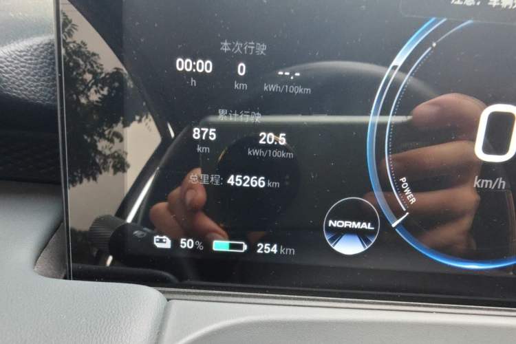 Used AION Y 2022 Plus 70 Enjoy Edition Odometer Close Up