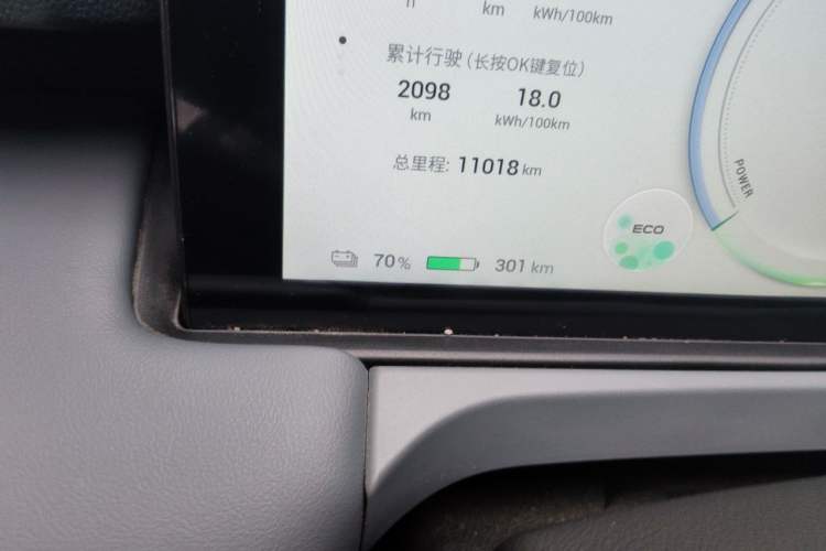 Used AION Y 2023 Y Business Edition Odometer Close Up