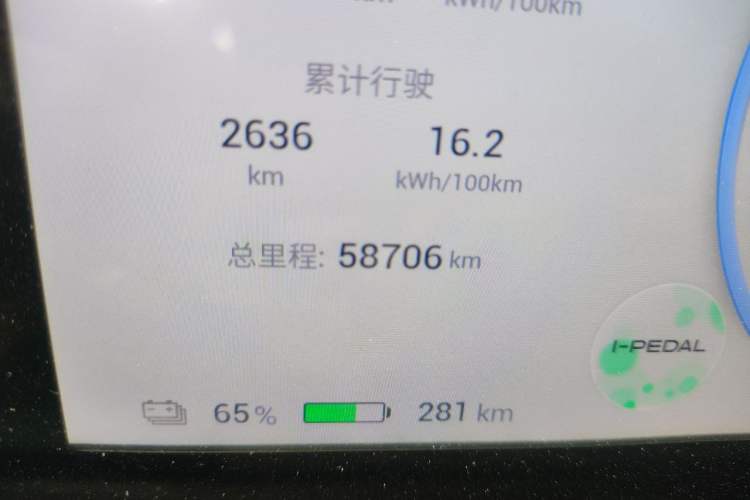 Used AION Y 2023 Younger Odometer Close Up