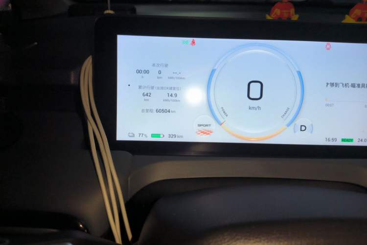 Used AION Y 2023 Younger Star Edition Odometer Close Up
