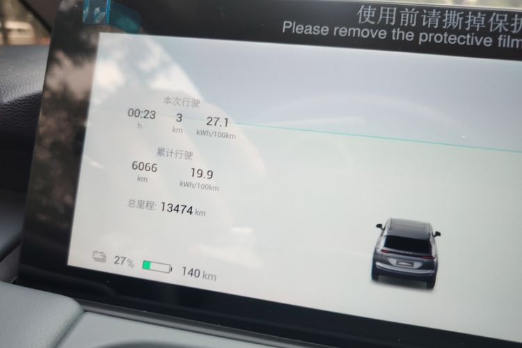 Used AION Y 2023 Plus 510 Enjoy Edition Odometer Close Up