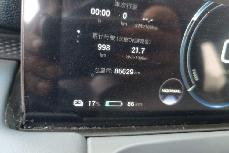 Used AION Y 2023 Plus 510 Smart Edition Odometer Close Up