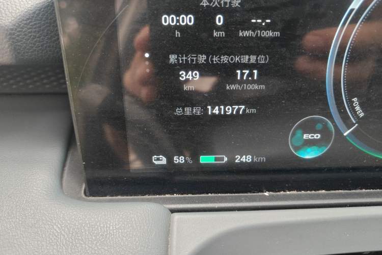 Used AION Y 2023 Younger Odometer Close Up