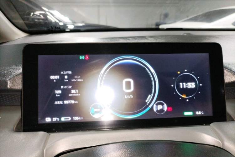 Used AION Y 2023 Plus 510 Smart Edition Odometer Close Up