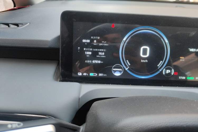 Used AION Y 2023 Plus 510 Enjoy Edition Odometer Close Up