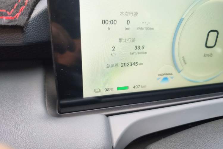 Used AION Y 2023 Plus 510 Smart Edition Odometer Close Up
