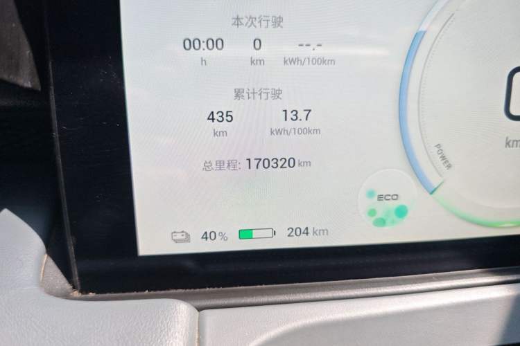 Used AION Y 2023 Plus 510 Smart Edition Odometer Close Up