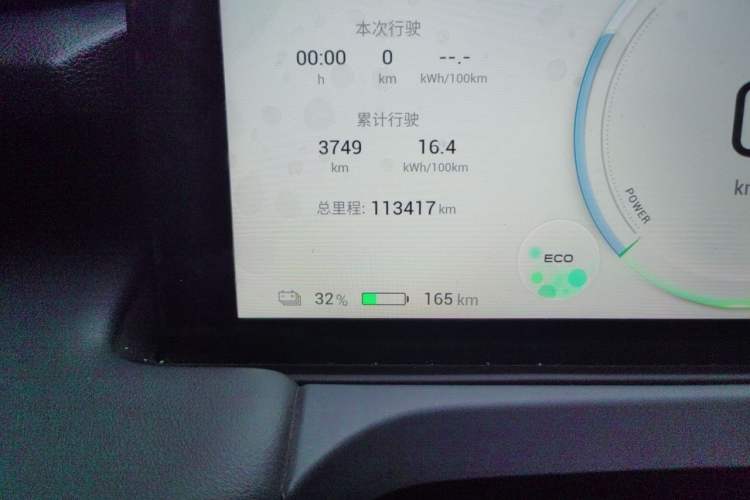 Used AION Y 2023 Plus 510 Enjoy Edition Odometer Close Up