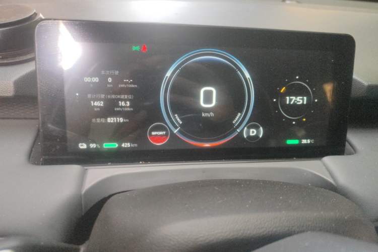 Used AION Y 2023 Younger Odometer Close Up