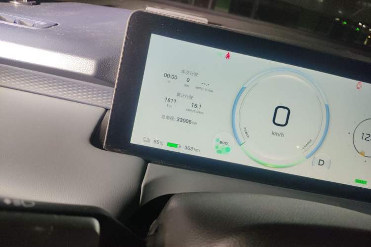 Used AION Y 2023 Younger Star Edition Odometer Close Up