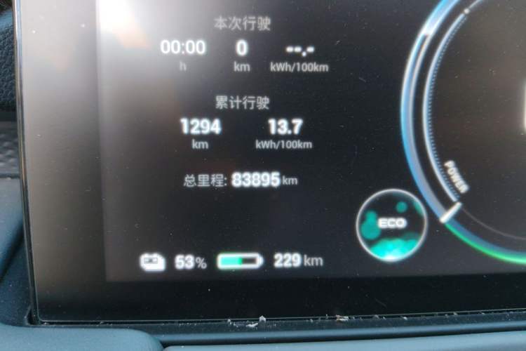 Used AION Y 2023 Younger Odometer Close Up