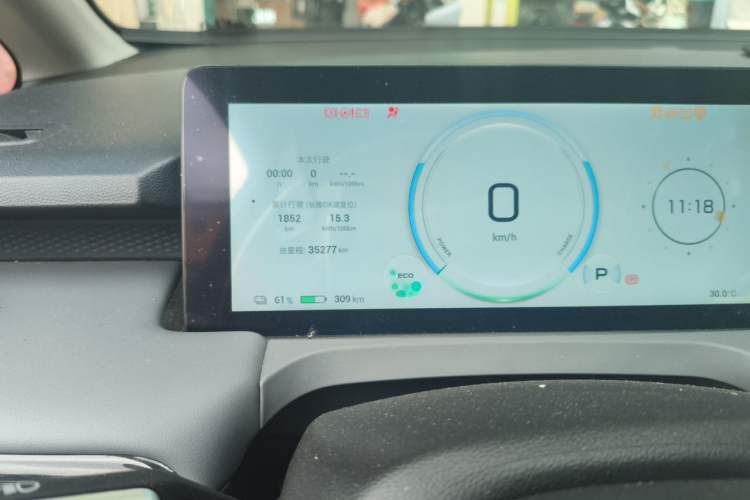 Used AION Y 2023 Plus 510 Enjoy Edition Odometer Close Up