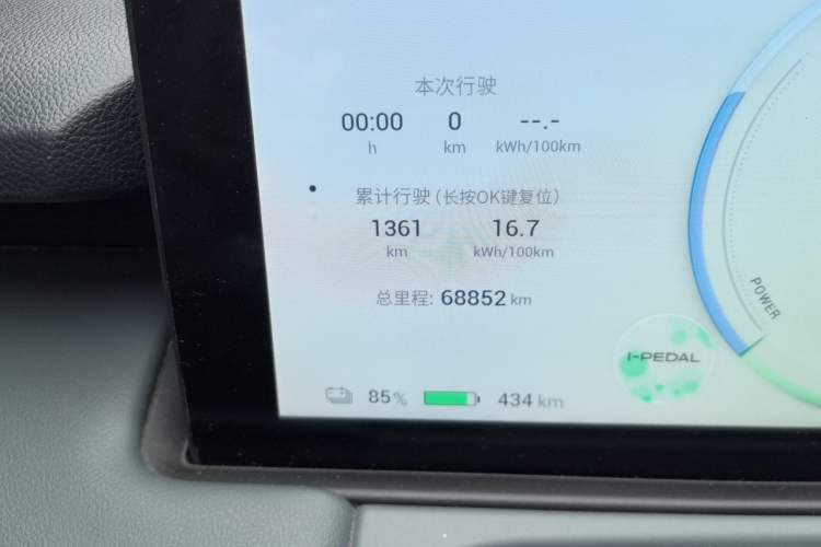 Used AION Y 2023 Plus 510 Enjoy Edition Odometer Close Up
