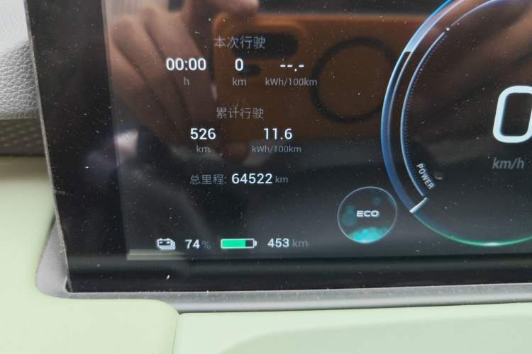 Used AION Y 2023 Plus 610 Enjoyment Edition Ternary Lithium Odometer Close Up